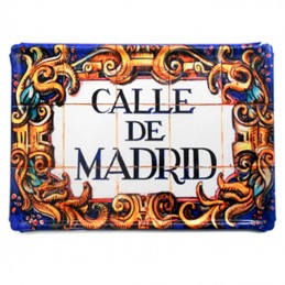 Madrid street name signs...