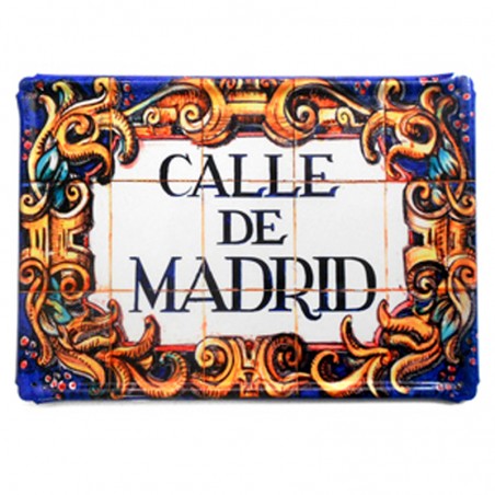 Placa Metálica – Ilustración, Calle de Madrid