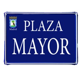 Plaques de rue Madrid