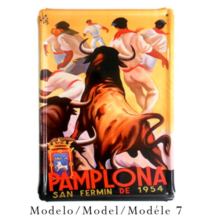 Plaques métalliques Vintage- Souvenirs d´Espagne pour decoration