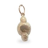 Colgante taurino de plata con forma de montera de torero