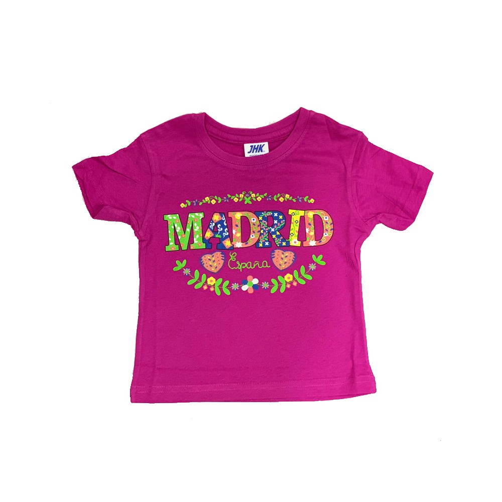 Camiseta flores Madrid infantil