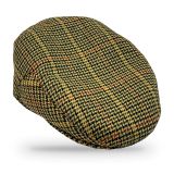 Winter country flat cap CR1 in yellow and green check