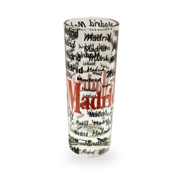 Tequilaglas mit Madrid-Motiven, Modell Madrid Letras