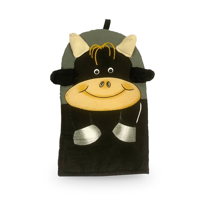 Topfhandschuh aus Stoff, Modell Stier