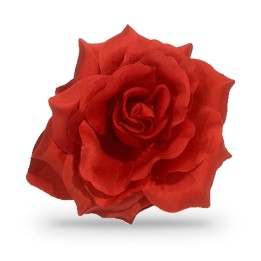 Haarclip mit Flamenco-Blume, rote Rose, 11 cm