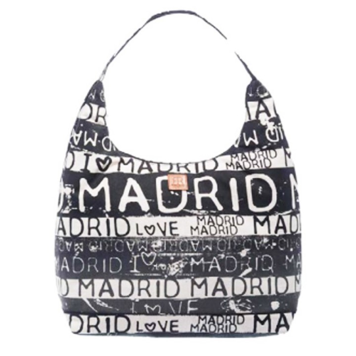 Sac gondole I Love Madrid couleur noir