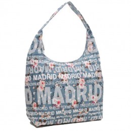 Blue Madrid flower gondola bag