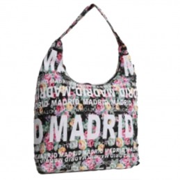 Bolso góndola flores Madrid negro