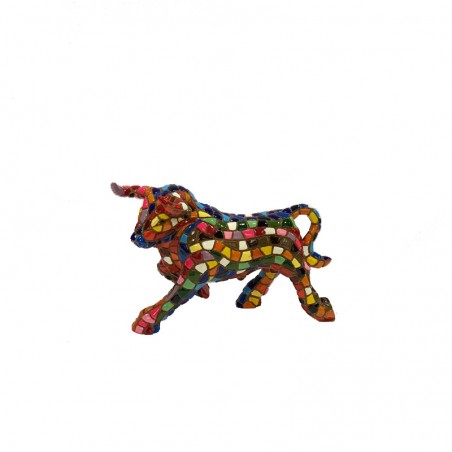 Toro mosaico multicolor Barcino