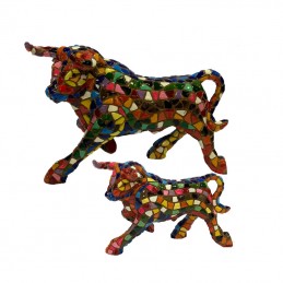 Barcino multicolored mosaic bull