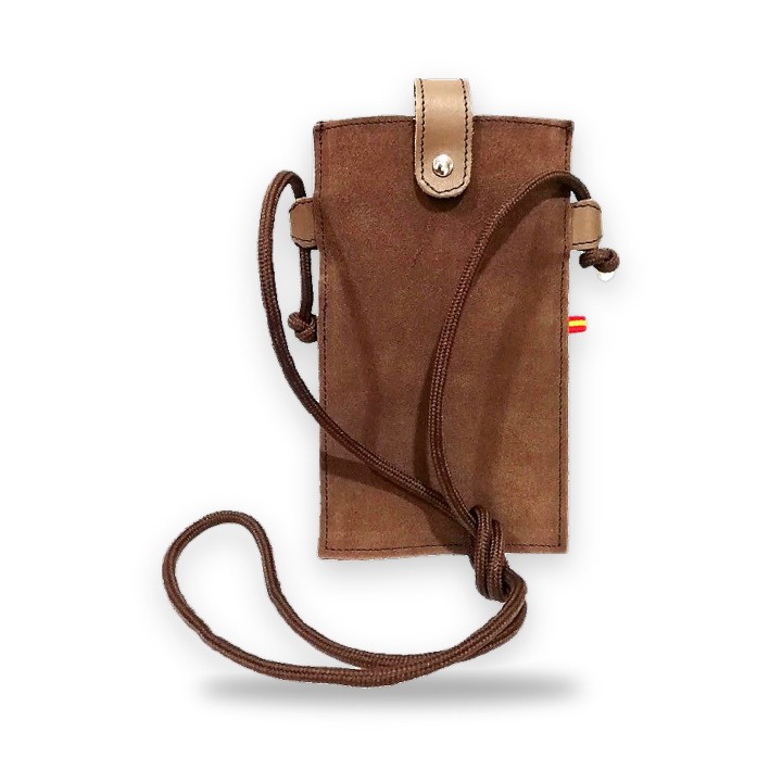 Sac bandoulière en daim pour téléphone – vue 4