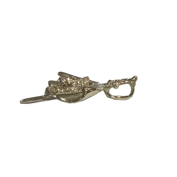 Sterling silver Christ of the Bullfighters medal pendant (Cristo de los Toreros), religious bullfighting jewelry