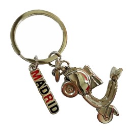 Porta-chaves modelo Moto Madrid com scooter clássica e pendente Madrid