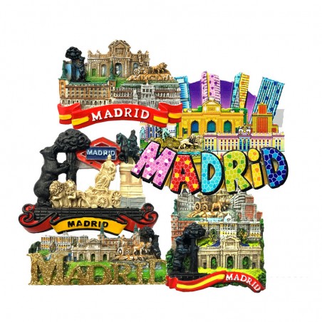 Imán Collage monumentos emblemáticos de Madrid