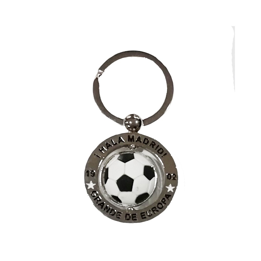 Porte-clés de football, ballon de football rouge et blanc, porte