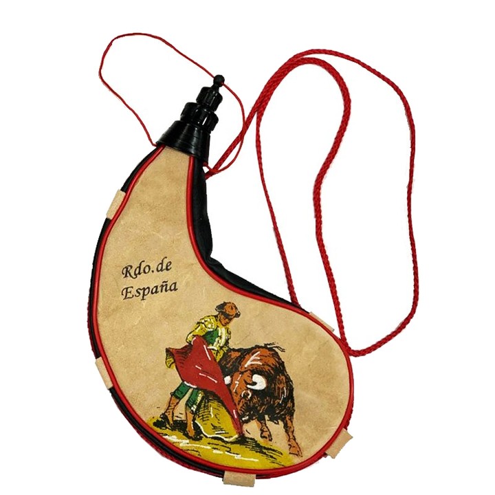 Borraccia per vino (bota) souvenir della Spagna, modello Torero