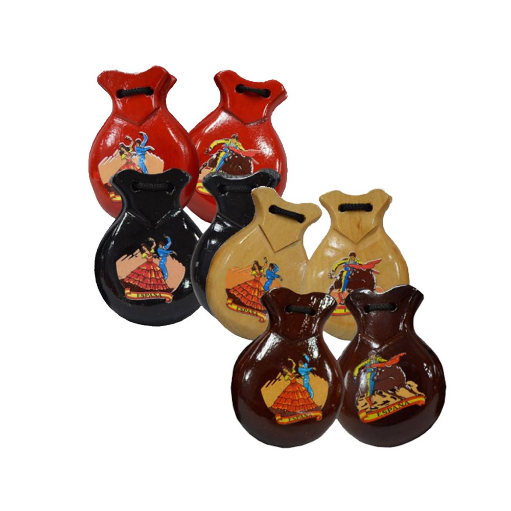 Amateur flamenco dancers castanets