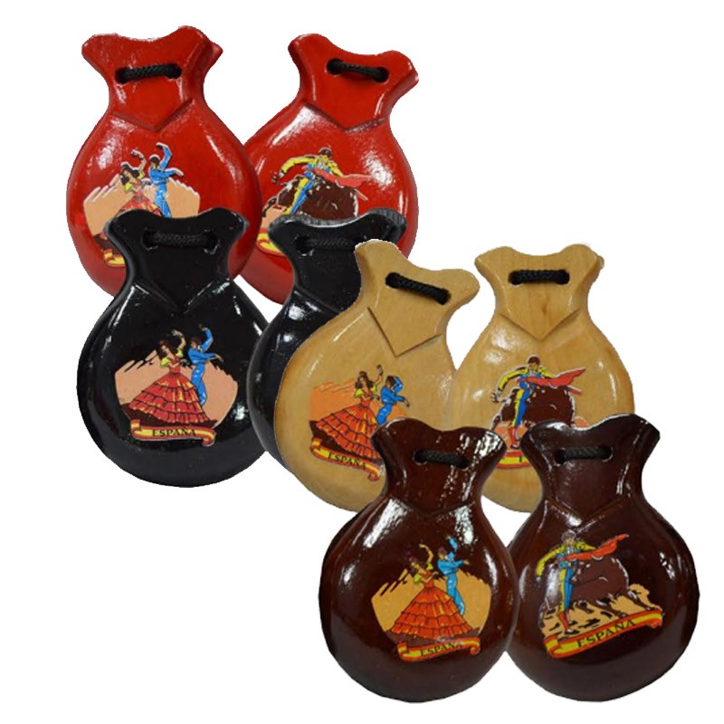 Amateur flamenco dancers castanets
