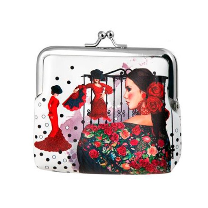 Porte-monnaie pour femme « Flamenca », bourse souvenir danseuse espagnole