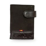Men's suede wallet with Spanish flag, inside view – view 5