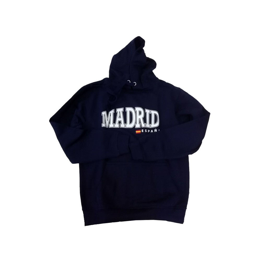 Sweatshirt Madrid and Spain with hood