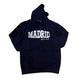 Sudadera Madrid y España con capucha