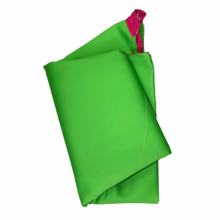 Capote semiprofissional fúcsia e verde personalizado