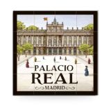 Madrid street tile fridge magnet, Royal Palace design