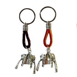 Porte-clés métal et cuir "veste de torero"