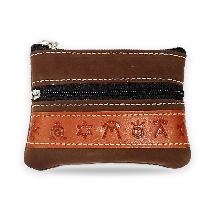 Suede coin purse with ranch brands – view 5