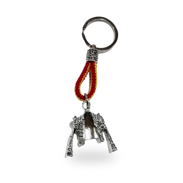 Porta-chaves de jaqueta de toureiro em metal com cordão – vista 3