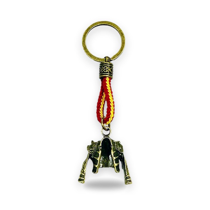 Llavero de chaquetilla de torero color cobre, versión bandera de España