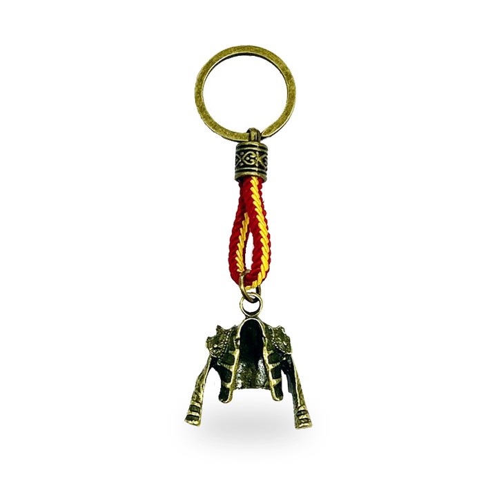Porta-chaves de jaqueta de toureiro cor de cobre, versão bandeira de Espanha