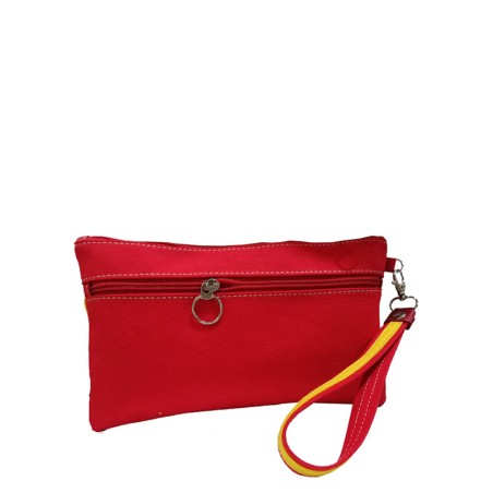 Cartera de mano, bolso o Clutch, "Bandera de España"-personalizada