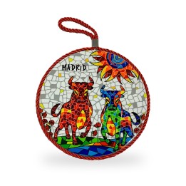 Sottopentola Toro Sol Mosaico di Madrid in ceramica, 19 cm