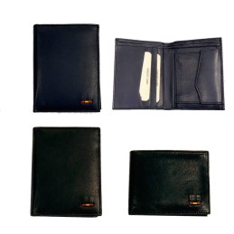 Men's leather wallet "Flag of Spain"