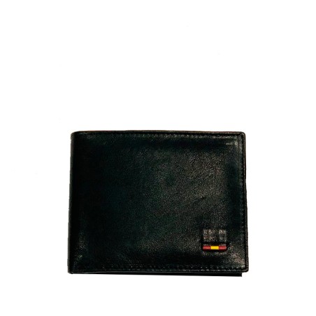 Men's leather wallet "Flag of Spain"