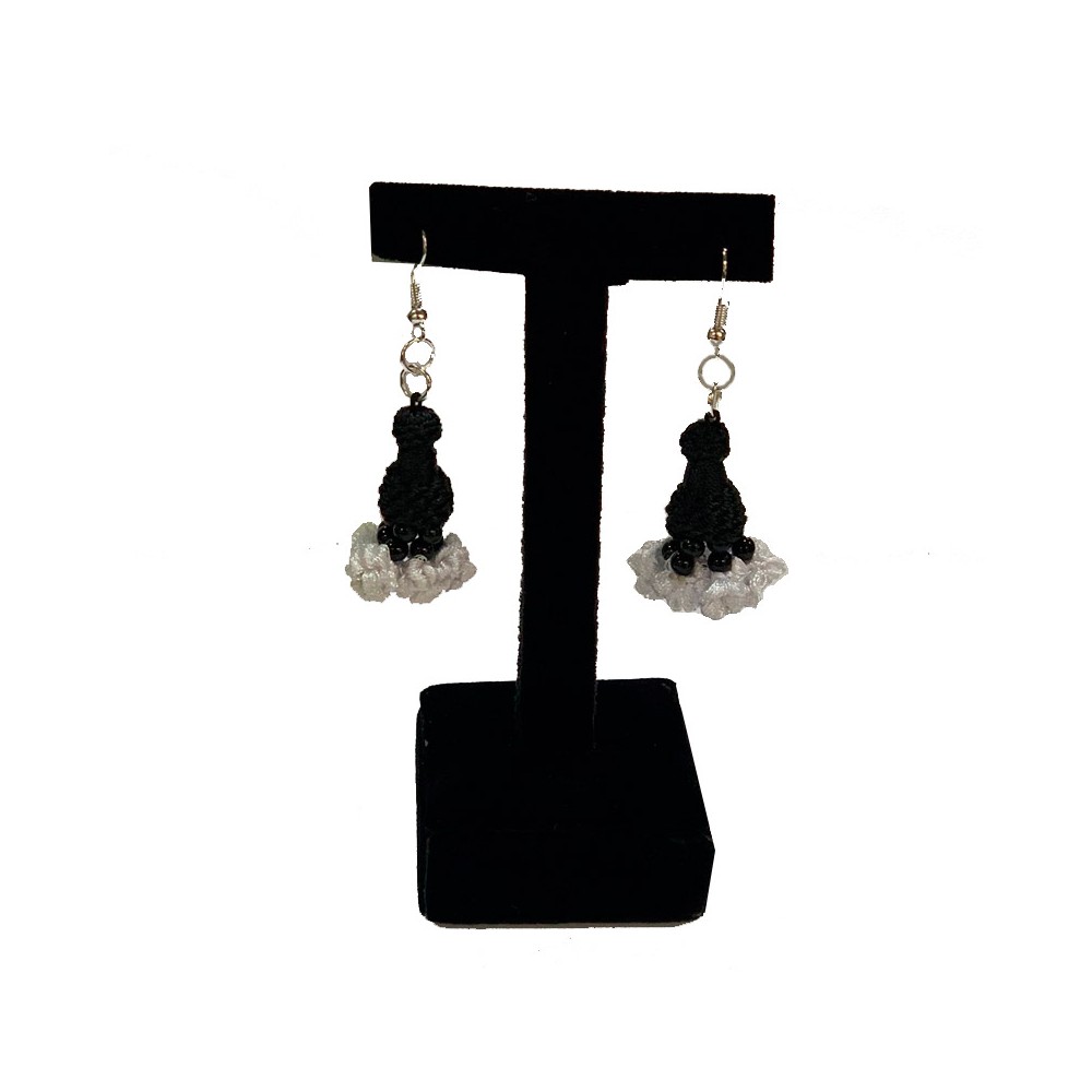 Pendientes taurinos "machos de traje de torero" negro/plata