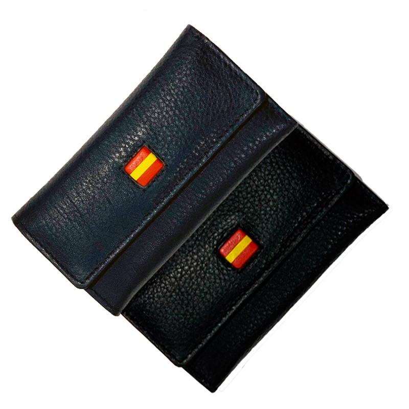 Leather keychain "Flag of Spain"