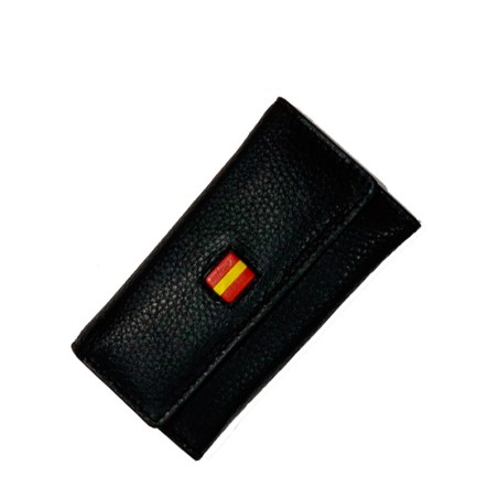 Leather keychain "Flag of Spain"