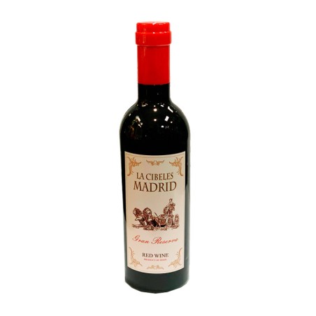 Set de abrebotellas vino Madrid etiqueta La Cibeles