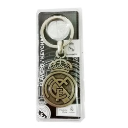 Porta-chaves oficial do Real Madrid, acabamento prateado