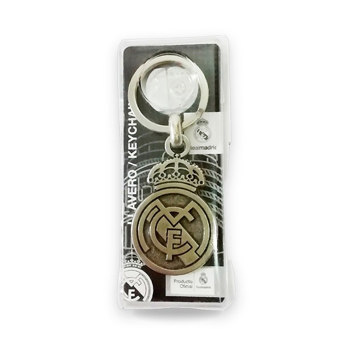 Porte-clés officiel du Real Madrid, finition argentée