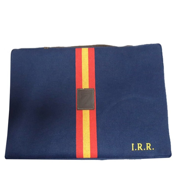 Personalized Bullfighting cushion blue with Spanish flag, souvenirs