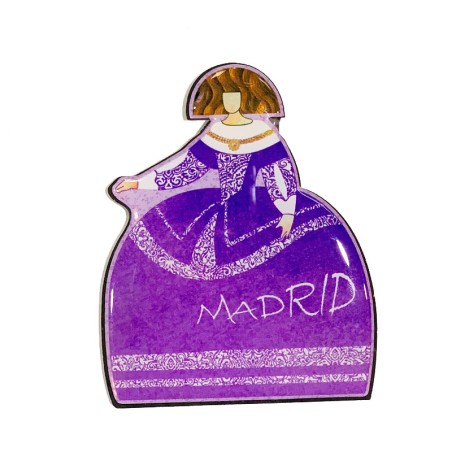 Fridge magnet "Meninas de Velázquez" violet