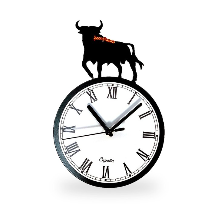 Stierkampf-Wanduhr aus Schmiedeeisen von Forjasport – Ansicht 3
