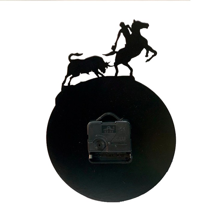 Orologio da parete taurino in ferro Forjasport – vista 4