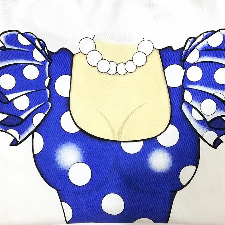 Kochschürze Flamencokleid in Blau