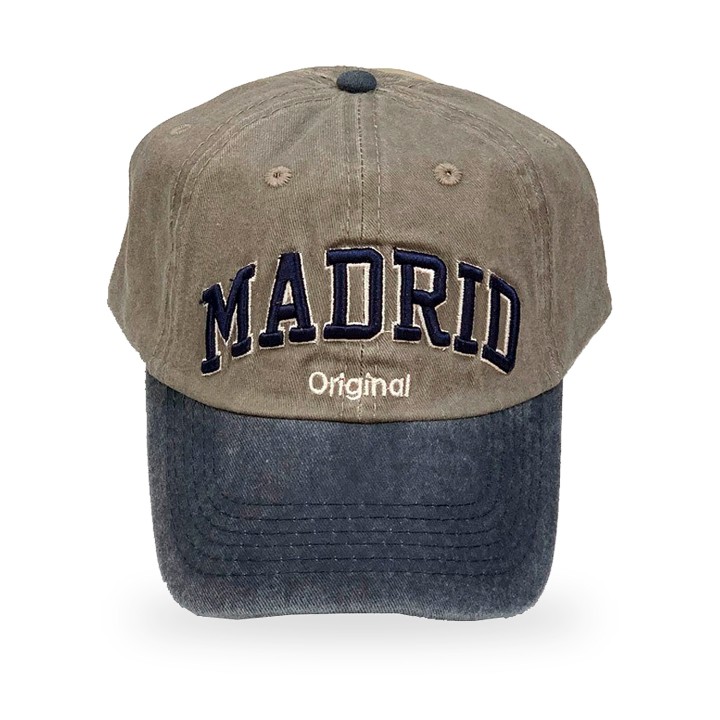 Boné Robin Ruth «Madrid Original» bicolor castanho com pala de ganga